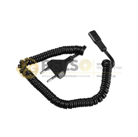 ΚΑΛΩΔΙΟ ΡΕΥΜΑΤΟΣ ΞΥΡΙΣΤΙΚΗΣ ΜΗΧΑΝΗΣ - ΡΑΔΙΟΦΩΝΟΥ 2x0.75mm 1.80m ΓΕΝΙΚΗΣ ΧΡΗΣΗΣ